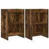 Naktiniai staliukai 2 pcs Dūminio ąžuolo 40 x 30 x 60 cm