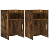 Naktiniai staliukai 2 pcs Dūminio ąžuolo 40 x 36 x 60 cm