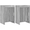 Naktiniai staliukai 2 pcs Pilka Sonoma 40 x 30 x 60 cm