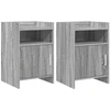Naktiniai staliukai 2 pcs Pilka Sonoma 40 x 36 x 60 cm