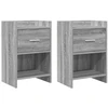 Naktiniai staliukai 2 pcs Pilka Sonoma 40 x 30 x 60 cm