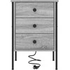 Šalia lovos spintelė 2 pcs Pilkas Sonoma 42 x 41 x 61 cm