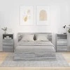 Naktiniai staliukai 2 pcs Pilkas Sonoma 40 x 30 x 467 cm