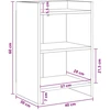 Naktiniai staliukai 2 pcs Sendintos medienos 40 x 30 x 60 cm