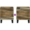 Šalia lovos spintelė 2 pcs Natūrali 40 x 33 x 46 cm