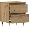 Šalia lovos spintelė 2 pcs Amatininkų ąžuolas 40 x 35 x 50 cm