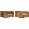 Šalia lovos spintelė 2 pcs Senas medis 35 x 35 x 20 cm