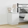 Šalia lovos spintelė 2 pcs Balta 39 x 34,5 x 50 cm