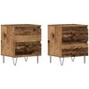 Šalia lovos spintelė 2 pcs Sena mediena 40 x 35 x 50 cm