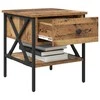 Naktinis staliukas 2 pcs Sena mediena 40 x 42 x 45 cm