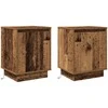 Šalia lovos spintelė 2 pcs Senas medis 39 x 34,5 x 50 cm
