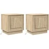 Šalia lovos spintelė 2 pcs Sonoma ąžuolas 44 x 34,5 x 45 cm