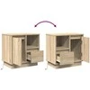 Šalia lovos spintelė 2 pcs Sonoma ąžuolas 50 x 34,5 x 50 cm