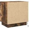 Šalia lovos spintelė 2 pcs Rūkyta ąžuolas 50 x 34,5 x 50 cm
