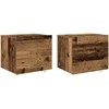 Šalia lovos spintelė 2 pcs Senas medis 50 x 39 x 41 cm