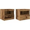 Šalia lovos spintelė 2 pcs Senas medis 50 x 40 x 45 cm