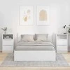 Naktiniai staliukai su stalčių 2 pcs Balta 40 x 30 x 467 cm
