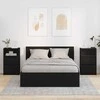Naktiniai staliukai su stalčių 2 pcs Juoda 40 x 30 x 467 cm