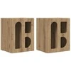 Naktinis staliukas 2 pcs Amatininkų ąžuolas 40 x 35 x 50 cm