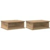 Naktinis staliukas 2 pcs Amatininkų ąžuolas 40 x 31 x 15 cm
