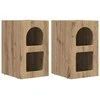 Naktinis staliukas 2 pcs Amatininkų ąžuolas 29,5 x 33,5 x 50 cm