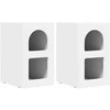 Naktinis staliukas 2 pcs Balta 29,5 x 33,5 x 50 cm