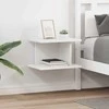 Naktinis staliukas 2 pcs Balta 40 x 30 x 25 cm Apdirbta mediena