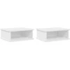 Naktinis staliukas 2 pcs Balta 40 x 31 x 15 cm Apdirbta mediena