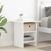 Naktinis staliukas 2 pcs Balta 41 x 40 x 45 cm Apdirbta mediena