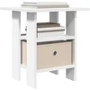 Naktinis staliukas 2 pcs Balta 41 x 40 x 45 cm Apdirbta mediena