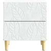 Naktinis staliukas 2 pcs Balta 43 x 34,5 x 48 cm