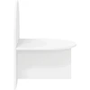 Naktinis staliukas 2 pcs Balta 48 x 49 x 65 cm Dirbtinė mediena