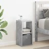 Naktinis staliukas 2 pcs Betono pilka 25,5 x 22 x 49,5 cm