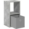 Naktinis staliukas 2 pcs Betono pilka 25,5 x 22 x 49,5 cm