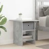 Naktinis staliukas 2 pcs Betono pilka 41 x 40 x 45 cm