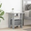 Naktinis staliukas 2 pcs Betono pilka 41 x 40 x 45 cm