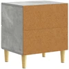 Naktinis staliukas 2 pcs Betono pilka 43 x 34,5 x 48 cm