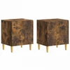 Naktinis staliukas 2 pcs Dūminio ąžuolo 43 x 34,5 x 50 cm