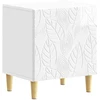Naktinis staliukas 2 pcs Itin blizgi balta 43 x 34,5 x 50 cm