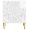 Naktinis staliukas 2 pcs Itin blizgi balta 43 x 34,5 x 50 cm