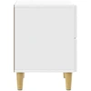 Naktinis staliukas 2 pcs Itin blizgi balta 43 x 34,5 x 48 cm