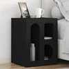 Naktinis staliukas 2 pcs Juoda 40 x 35 x 50 cm Apdirbta mediena
