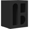 Naktinis staliukas 2 pcs Juoda 40 x 35 x 50 cm Apdirbta mediena