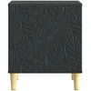 Naktinis staliukas 2 pcs Juoda 43 x 34,5 x 50 cm