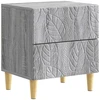Naktinis staliukas 2 pcs Pilka Sonoma 43 x 34,5 x 48 cm