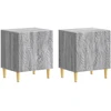 Naktinis staliukas 2 pcs Pilka Sonoma 43 x 34,5 x 50 cm