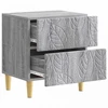 Naktinis staliukas 2 pcs Pilka Sonoma 43 x 34,5 x 48 cm