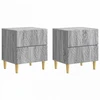 Naktinis staliukas 2 pcs Pilka Sonoma 43 x 34,5 x 48 cm