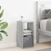 Naktinis staliukas 2 pcs Pilkas Sonoma 25,5 x 22 x 49,5 cm