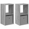 Naktinis staliukas 2 pcs Pilkas Sonoma 25,5 x 22 x 49,5 cm